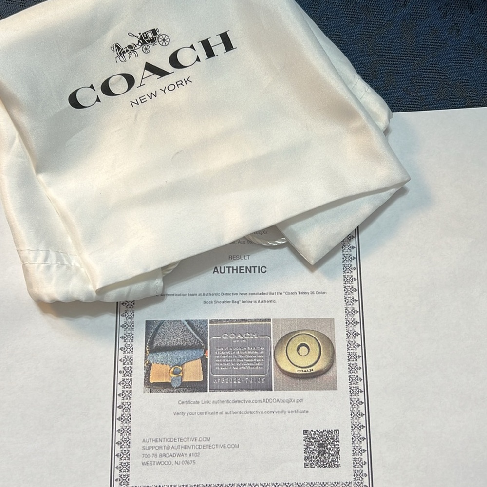 Coach Tabby 26 Colorblock Bag W/Dustbag & COA,  EUC (A588) - Picture 17 of 17
